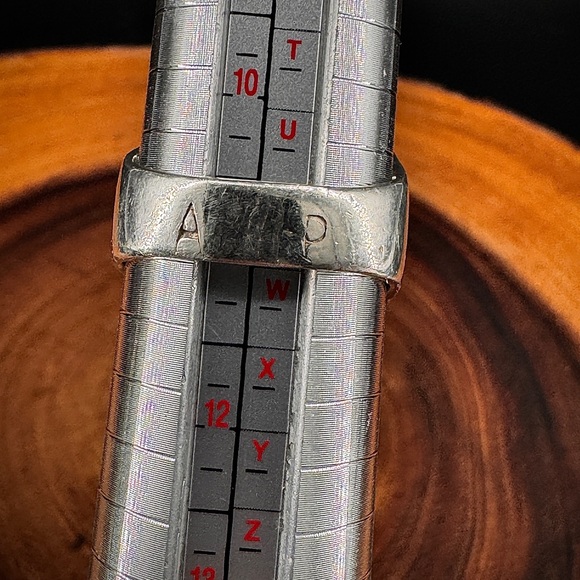 Vintage Sterling Silver Turquoise Ring | Size 11 | Native American Jewelry - Picture 5 of 9